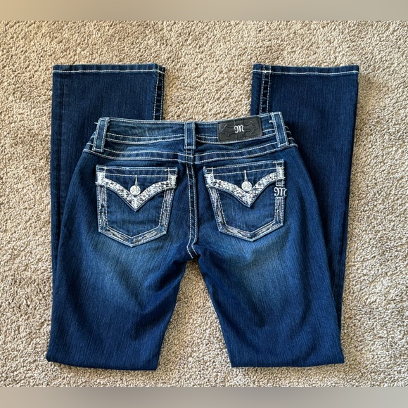 Miss Me Denim - Miss Me Signature Boot Cut jeans | Embroidered Boot cut jeans | Size 27